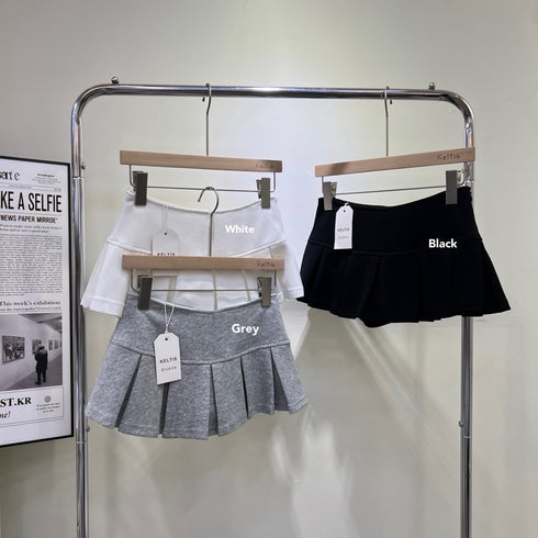 Pleated Mini Skort